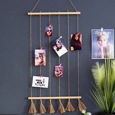 JHCompany 미니멀 원목 태피스트리, C타입