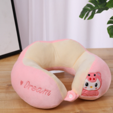 U型露營旅行頸枕基本型, 粉色