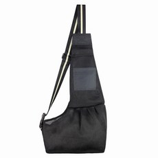 RaonToU 寵物簡約單肩背帶, 26黑色網眼