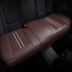 Ez2mk 사계절 통기성 가죽 풀커버 방석 뒷좌석 MS-120, 브라운, 1개
