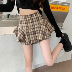 Awesomeful 女款Bebe格紋裙褲 A25SPP121806