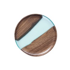 復古混搭木質圓形托盤, 混合色