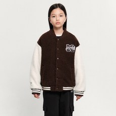 MaritheFrancoisGirbaud 兒童款 UNI FLEECE VARSITY JACKET