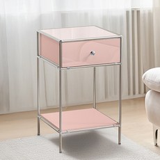 윌로우 저스틴 협탁 405 x 685 mm 방문설치, 핑크, 1개