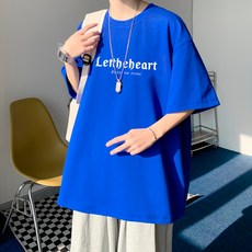 남성용 MARKET A 오버핏 레터 티셔츠