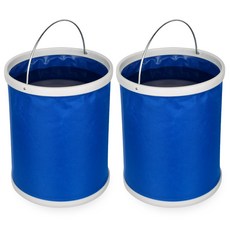 시크릿 접이식 세차버킷 wa031 2p, 블루, 11L