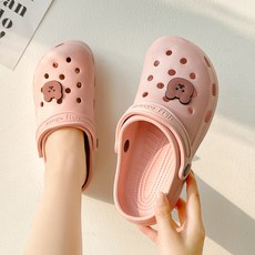 SILVERS 女款柔軟小熊水陸兩用涼鞋, 250~255, 粉紅色