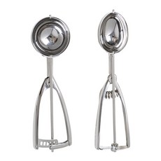 全斯登冰淇淋勺16圓+40橢圓套組, 單色, 1套