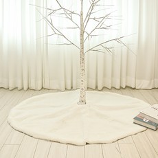 Daehan聖誕白樺樹圍裙 TR-SKT-03, 白色的