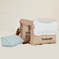 REDPUPPY 寵物 Premium Maydew 外出提籠 & 中控臺汽車座椅, 駝棕色, 1個