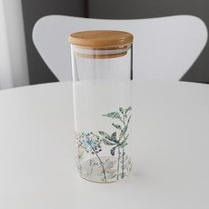 두리가온 자개 내열유리 양념통 3호 포레스트, 440ml, 1개