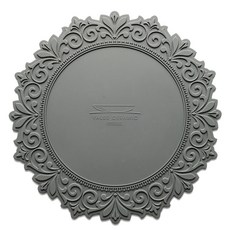 벨류세라믹 아멜리아 플레이트 실리콘 테이블매트, 차콜, 35cm