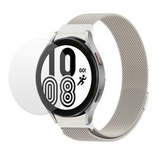 스페이스쉴드 날개형 스마트워치 메탈 밴드 20mm + 필름 세트, 애쉬화이트, 1개