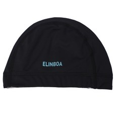 ELINBOA 兒童青少年泳帽 EOE305, 黑色的, 1入