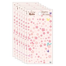 Petit 季節貼紙 春季 櫻花 DA5358, 混合顏色, 7個