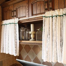 Loving Lab Oz 半腰窗簾, 白色