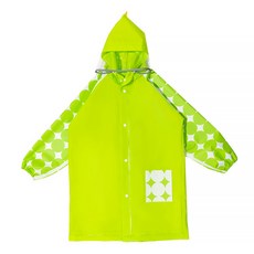 멜리트디어 스타빈 아동용 패턴소매 원포켓 레인코트