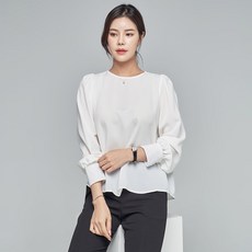 Windy Windy 女款可愛防皺日常辦公室穿搭抓皺襯衫 D08I7_wb3060