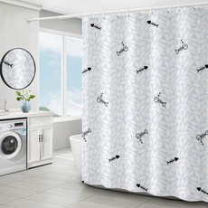 Kaira 角色圖案浴室浴簾 Type 7 80 x 180 cm, 1個