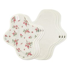 ee'chae 花朵圖案布衛生棉 M號 3入+L號 3入組合, 1套