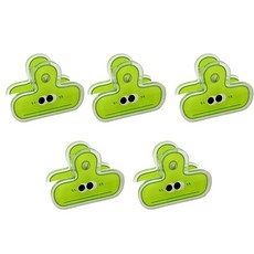 다아모아 귀여운 눈동자 집게 5p, 그린