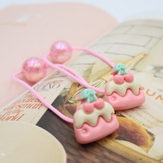 비단길 케이크 머리끈 2p