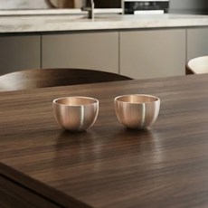 명성유기 방짜유기청담 술잔, 유기, 2개