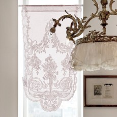 MA MAISON Marmontt 棉質刺繡遮蔽短簾 CBMV20-PK, 粉紅色