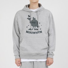 와이엔 잎사귀 기모 후드티 E11BRD_WHX10629