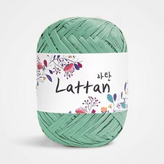 yarna 라탄 라피아 뜨개실 40g, 17번반유광, 1개