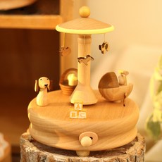 發條木製音樂盒搖籃, 混合色