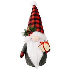 戴著大帽子的無臉聖誕老人 聖誕節裝飾 聖誕老人, 混色, 1個