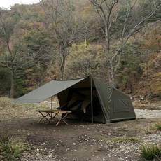 오투라이프캠핑 에어 노크 4.6 큐브 에어텐트, 3인용, 카키