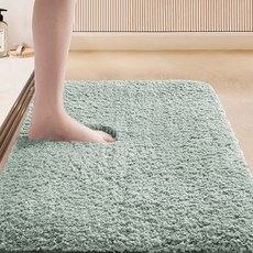 生活升級研究所 可水洗柔軟腳踏墊, 綠色