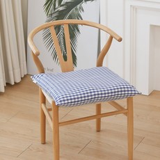 FORHOME 手工粉彩格紋方形坐墊 含棉芯