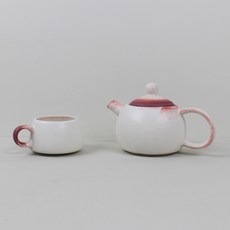 Dalsogum 陶瓷茶壺雪人1人茶具組