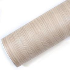 ROSEROSA 木紋室內裝飾膜 木皮貼紙 PG963, 米棕色, 寬 60cm x 長 5m