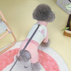 Coco studio 狗狗運動鋪棉連身衣, 1個, 粉色