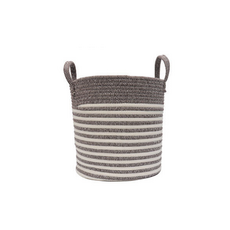 Ttani家 織物收納籃 小 BGN082, 棕色, 1個