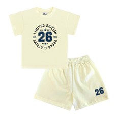 KIDSCREW 兒童用 透氣 Limited26 短袖T恤 + 短褲套裝