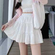 구디프 여성용 A라인 하이웨스트 캉캉 플레어 미니 스커트