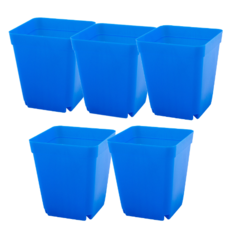 오늘도양 플라스틱 모종 화분 5p, 파란색