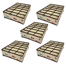 MINEING 折疊式隔板內衣收納盒 16格, 5個