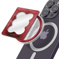 COZ 글로시 미러 투명 마그네틱 스마트톡, 레드, 1개