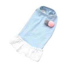 LIVING DUO 寵物雙球棉質日常服, 藍色