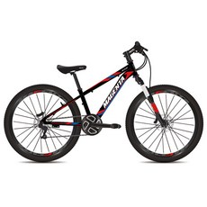 뮤트 마젠타 24HD 아동용 자전거, 블랙 + 레드, 159cm, 1개