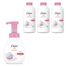 Dove 多芬 深層滋潤泡沫洗手乳 百合蜜桃香 240ml+補充裝 430ml 3入, 1組