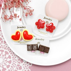 孩童造型夾式耳環3件組