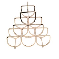 Papo閃亮豪華擺放酒架 6格, 黃金, 1個