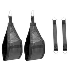 Byvid Treniy 吊腿抬高帶+繩子3.2cm套組, 黑色